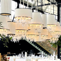 Lustres suspendus modernes pour décoration intérieure, banquet, lustre en cristal de luxe pour mariage, fête, événements