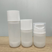Emballage cosmétique en plastique PP, flacon pompe sans air sous vide, 30 ml/50 ml/100 ml, sérum pour le soin de la peau, lotion, crème pour le visage, crème pour les yeux, nettoyant visage