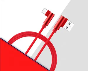 Hızlı şarj için 90 derece USB C Aramid Fiber örgülü naylon tipi C şarj kablosu kablosu