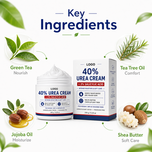 Crema Exfoliante Corporal con Urea y Ácido Salicílico ODM/OEM, Nutre Profundamente la Piel Seca, Suaviza las Callosidades Ásperas, Reduce las Escamas, No Irrita - Product Image 2