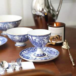 Nouvelle tasse en céramique de style chinois, luxe léger, cadeau, tasse à café et à thé de l'après-midi, boîte cadeau - Product Image 3