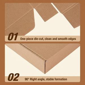 Cajas de Cartón para Envíos Personalizadas con Logotipo Impreso en Blanco, Cajas de Embalaje Ecológicas para Regalos - Product Image 3