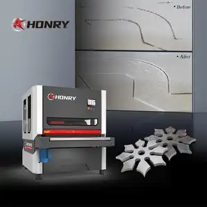 Honry QC1325 custom otomatis 1300mm lebar oksida kulit deburring mesin pemoles logam permukaan datar mesin deburring untuk logam