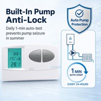 Termostato Electrónico con Cable, Duradero, Seguro y Flexible, Estilo Moderno de Mediados de Siglo, para Control de Calefacción en Hoteles, Hogares y Oficinas, Material PC+ABS, Gas