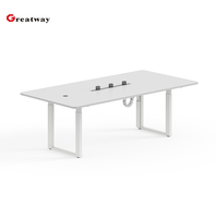 Table de conférence électrique convertible 6-8 personnes, réglable en hauteur, pour bureau, grande table de réunion