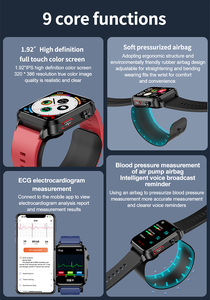 Reloj Inteligente S11 con Bomba de Aire Precisa, Monitorización de Presión Arterial, Oxígeno, ECG, Temperatura, Frecuencia Cardíaca y VFC - Product Image 6