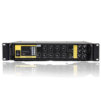 Amplificateur de sonorisation 100W 220V 5 zones avec USB MP3, montage en rack, sortie haut-parleur 70V 100V