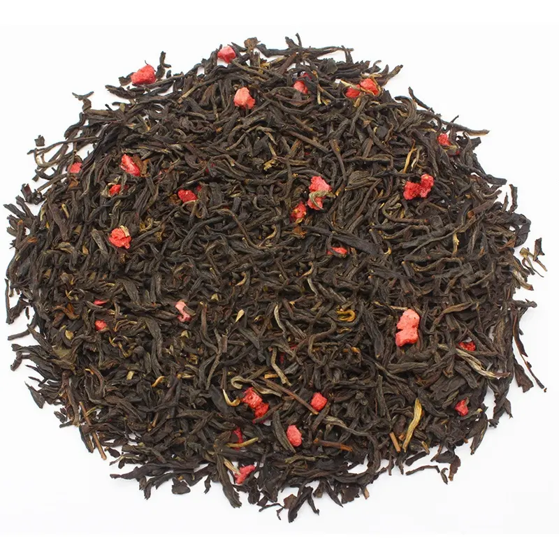 Оптовая продажа, сухой смешанный фруктовый чай, травяной освежающий полезный клубничный черный чай, чай для похудения для девушки