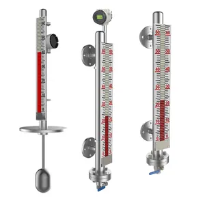 Sensor de nivel de agua con aleta magnética con transmisión remota 4-20mA acoplamiento magnético UHZ indicador de nivel de agua