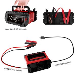 Cargador de batería HTRC completamente automático inteligente 12V/24V 20 Amp, cargador flotante Lifepo4 para coches, cargador de reparación de vehículos eléctricos - Product Image 2