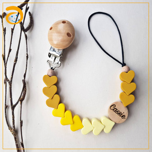 คลิปหนีบลูกปัดซิลิโคนสำหรับเด็กทารก,ที่หนีบจุกไม้แบบสั่งทำได้ - Product Image 2