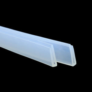 Tira de Sellado de Silicona Personalizada, Transparente, Color Natural, Tamaño No Estándar, Instalación con Tornillos, para Accesorios de Puertas y Ventanas - Product Image 5