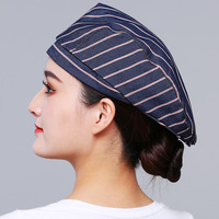 Nouveau Denim Béret Chapeau Chef Serveur Travail Avant Cap Restauration Unisexe Restaurant Hôtel Utilisation Accessoires En Stock 7 Jours Échantillon Plomb