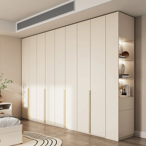 Meubles de dressing contemporains sur mesure, directement de l'usine, armoire-penderie en bois composite avec rangement intelligent - Product Image 3