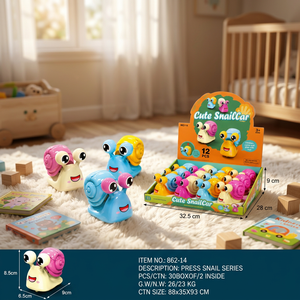 Cute Snail Walking Cartoon Press Friction <b>Toy</b> Plastic Slow Motion <b>Bug</b> <b>Toy</b> for Kids Ages 2-4 - Product Image 4