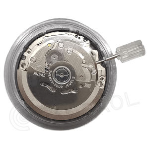 Movimento dell'orologio GMT meccanico <span class=keywords><strong>Sei</strong></span>-ko nh34 Datewheel bianco nero con quadrante luminoso verde blu 24 meccanismo superiore dei gioielli - Product Image 6