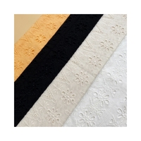 Vente en gros dubai net lacets tissu coton oeillet tissu broderie pour robe de dame