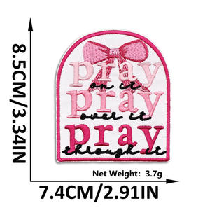 जोर से और गर्व कढ़ाई पैच गर्व करने वाला हैटर टोपी के लिए पैच पर कढ़ाई लोहा - Product Image 5