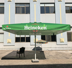 Parasol de terrasse extérieur 4x4m moderne, pliable, léger, imperméable, écologique, facile à ouvrir, avec logo <span class=keywords><strong>Heineken</strong></span> - Product Image 3