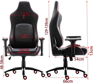 Chaise de jeu plate en cuir PU personnalisée style de remplacement pour Razer pour la maison, les cafés Internet et le bureau, <span class=keywords><strong>accessoire</strong></span> informatique - Product Image 4