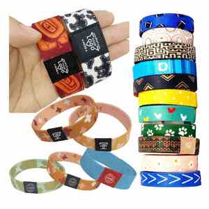 Bracelet en tissu tendance pour festival, cadeau promotionnel, bracelet personnalisé élégant avec logo, bracelets gratuits - Product Image 1