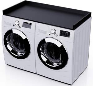 卸売ウッドバニティトップ洗濯機と乾燥機カウンタートップランドリーカウンタートップ木製洗濯機と乾燥機トッパー棚洗濯機トレイ - Product Image 2