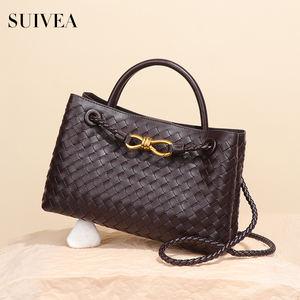 Mode nouvelle Texture tissé sac fourre-tout Niche grande capacité sac à bandoulière de poche lumière luxe loisirs cent sacs pour femmes - Product Image 4