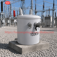 Transformateur monophasé 25Kva 37.5Kva 50Kva 75Kva 100Kva 167Kva 13.8kv monté sur poteau, sortie 480V, type huile, enroulement en cuivre
