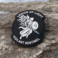 Patch en caoutchouc PVC personnalisé, logo en caoutchouc moulé 3D, support Velcro de haute qualité, patch de vêtement personnalisé pour activités tactiques en extérieur