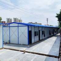Maison préfabriquée de type K, bâtiment modulaire de chantier, maison de chantier temporaire, sur mesure OEM/ODM, dortoir portable à panneaux sandwich