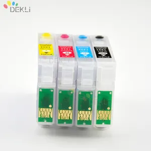 4 색 프린터 엡손 SX430W SX425W SX435W 리필 잉크 카트리지 자동 리셋 칩
