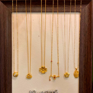 Rosario oro laminado 18k cadenas para mujer joyeria bisuteria oro laminado plaqué or collier chaîne accessoires pour femmes - Product Image 1