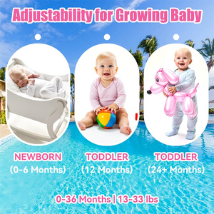 Porte-bébé aquatique pour nouveau-né, porte-bébé réglable en néoprène pour la plage, la terre et la piscine - Product Image 4
