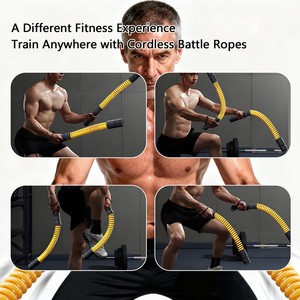 Cuerdas de Batalla sin Cuerda de Acero y ABS, Modelo 2026, de Alta Resistencia, con Contrapeso Ajustable de Tres Niveles, para Entrenamiento Físico Aeróbico - Product Image 4
