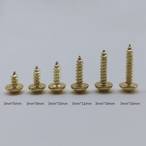 Vis autotaraudeuses 3mm 8mm 10mm 12mm à tête cylindrique fendue pour bois, métriques, droites, en fer, grade A - Product Image 3