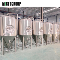 Prêt à brasser 7BBL équipement de microbrasserie configuration complète système de brassage brasserie électrique fermenteurs de bière réservoirs lumineux