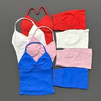 Ensembles de sport sans couture personnalisés en gros, séchage rapide, respirants, pour yoga, avec dos élastique, pour la course et l'entraînement