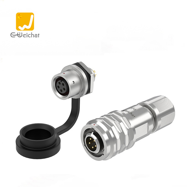 Mini Aviation Plug and Socket SF6 Type Copper Contact Power Wire-to-panel Welding 2/3/4/5 Core IP67 Waterproof Connector