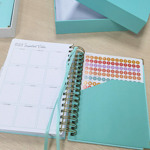 Trung Quốc Nhà cung cấp tùy chỉnh <span class=keywords><strong>A4</strong></span> A5 Nhật Ký bìa cứng Wedding Planner đôi tinh thần xoắn ốc máy tính xách tay với dịch vụ in ấn Quà Tặng - Product Image 6