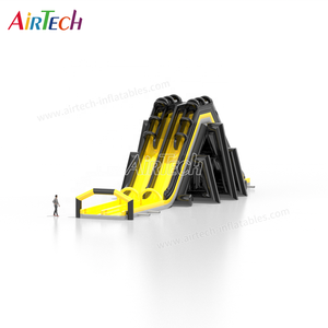 Trong kho 30m dài 4 làn trượt trượt bơm hơi khổng lồ cho người lớn | trượt điên lớn với hồ bơi có thể tháo rời - Product Image 3