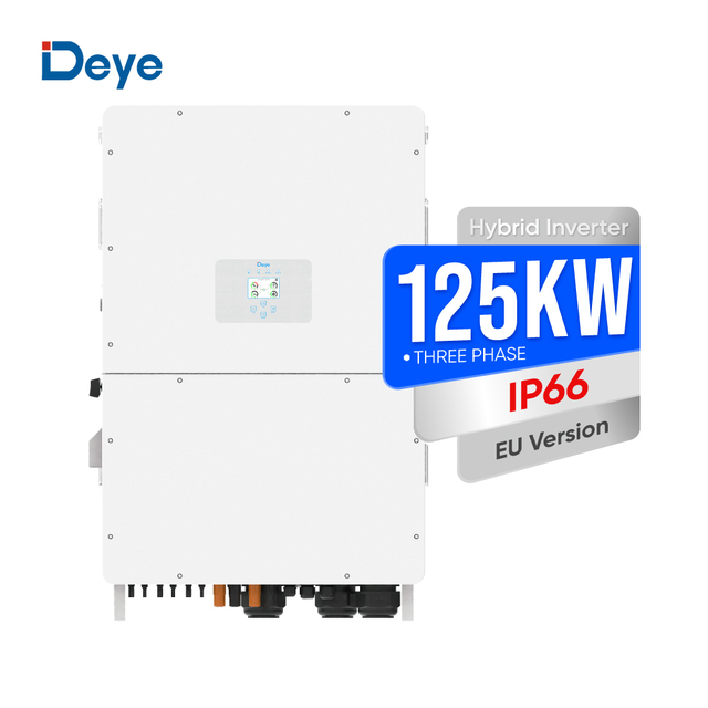 Deye 100kW 125kW Three Phase Hybrid Inverter for Mining and Remote Area Solar Farm High Performance PV Inverter