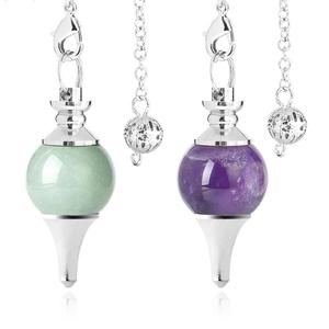 Pendentif en <span class=keywords><strong>pierre</strong></span> de cristal naturelle en gros, pendule de guérison en <span class=keywords><strong>pierre</strong></span> de cristal avec énergie, chaîne de pendentif en <span class=keywords><strong>pierre</strong></span> de cristal originale - Product Image 1