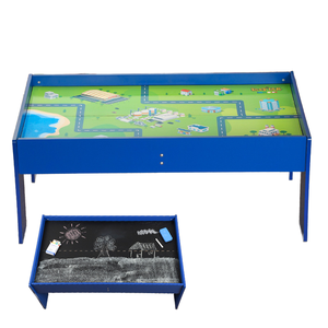 Nhỏ <span class=keywords><strong>Train</strong></span> <span class=keywords><strong>Thomas</strong></span> bảng trò chơi đồ chơi bằng gỗ và câu đố khối xây dựng bảng cho trẻ em từ 5 đến 7 tuổi - Product Image 1