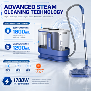 Nettoyeur de tapis multifonctionnel portable CE CB, <span class=keywords><strong>aspirateur</strong></span> puissant pour canapé et <span class=keywords><strong>voiture</strong></span>, nettoyeur de tissus d'ameublement électrique à vapeur humide et sèche - Product Image 5