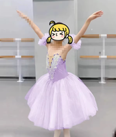 Robes de ballet à bretelles pour enfants 2025 – Grande Vente – Tenue de danse classique professionnelle avec tutu et justaucorps