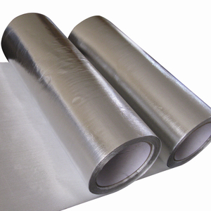 Barrière anti-vapeur réfléchissante en aluminium, tissu d'isolation thermique en <span class=keywords><strong>fibre</strong></span> <span class=keywords><strong>de</strong></span> <span class=keywords><strong>verre</strong></span> E-Glass tissé uni, ignifuge, pour revêtement mural/<span class=keywords><strong>de</strong></span> toit - Product Image 4