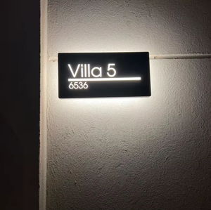 Tùy chỉnh phòng khách sạn điện tử tấm cửa hiện đại dấu hiệu với số nhà đương đại tấm chuông cửa - Product Image 3