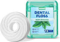 Fil dentaire nettoyant les dents infusé d'hydroxyapatite nano, sans PFAS, sans microplastiques, 50M, fil de soie biodégradable, certifié CE