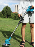 Tondeuse à gazon électrique sans fil, longueur réglable, outils de taille de jardin portatifs rechargeables, 1500W, 7 pouces, pour batterie Makita 18V