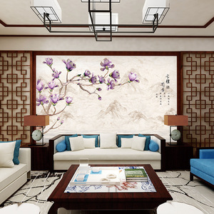 Embroidered Wall Covering Custom Size Eco-Friendly <b>Home</b> <b>Textile</b> TV Background Wall Decor - Product Image 3